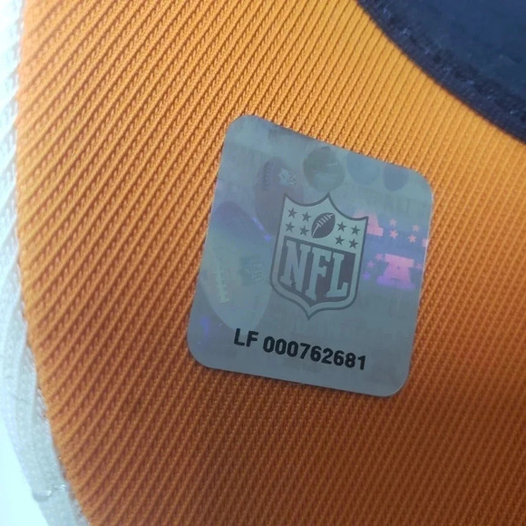 Onfield Reebok Equipped NFL Chicago Bears Orange /Blue/White Fitted Mens  Hat. - Picture 6 of 9